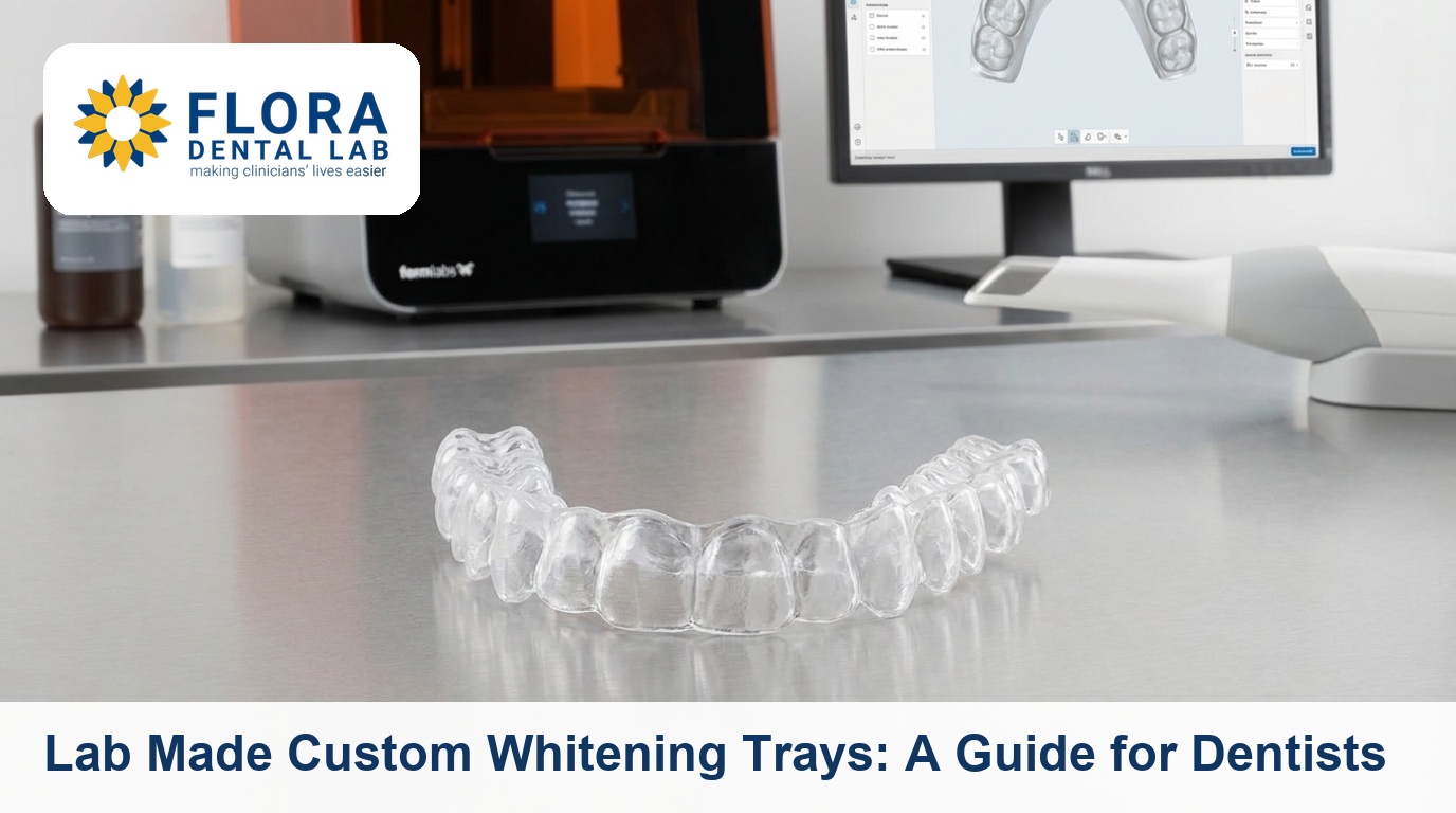 Custom whitening tray, digital lab